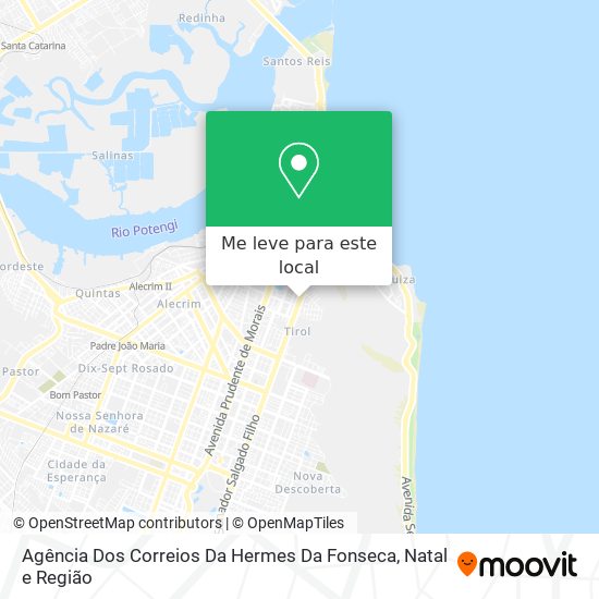 Agência Dos Correios Da Hermes Da Fonseca mapa