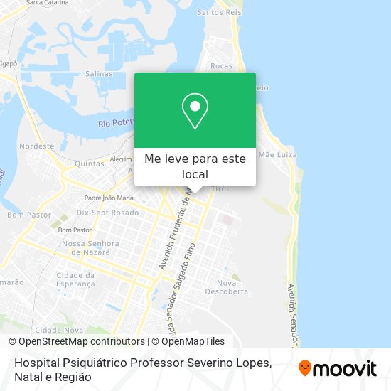 Hospital Psiquiátrico Professor Severino Lopes mapa