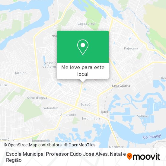 Escola Municipal Professor Eudo José Alves mapa