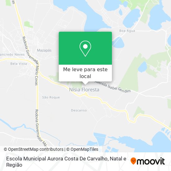 Escola Municipal Aurora Costa De Carvalho mapa
