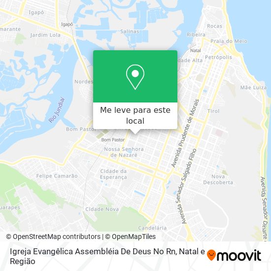 Igreja Evangêlica Assembléia De Deus No Rn mapa