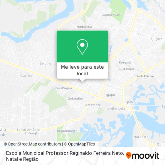 Escola Municipal Professor Reginaldo Ferreira Neto mapa