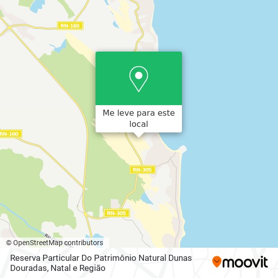 Reserva Particular Do Patrimônio Natural Dunas Douradas mapa