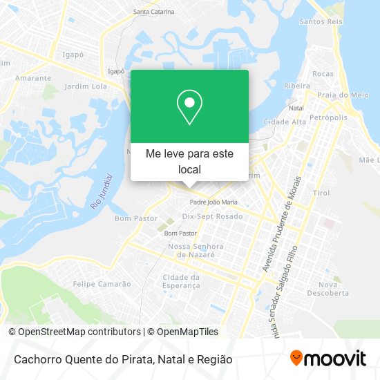 Cachorro Quente do Pirata mapa