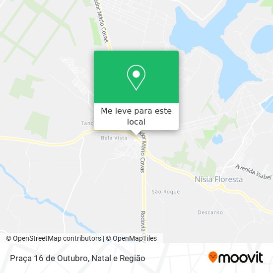 Praça 16 de Outubro mapa