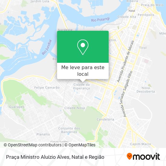 Praça Ministro Aluízio Alves mapa