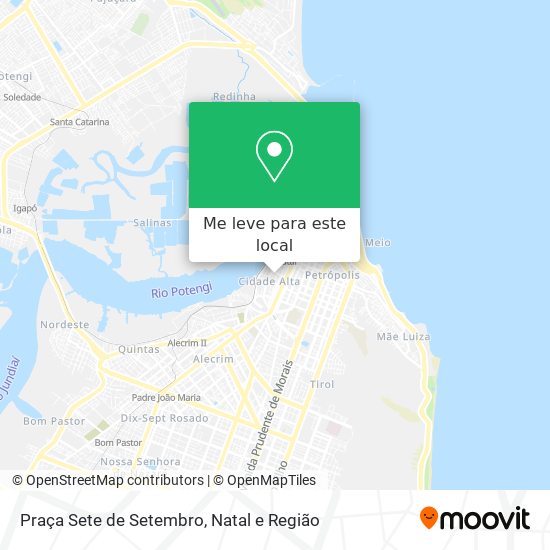 Praça Sete de Setembro mapa