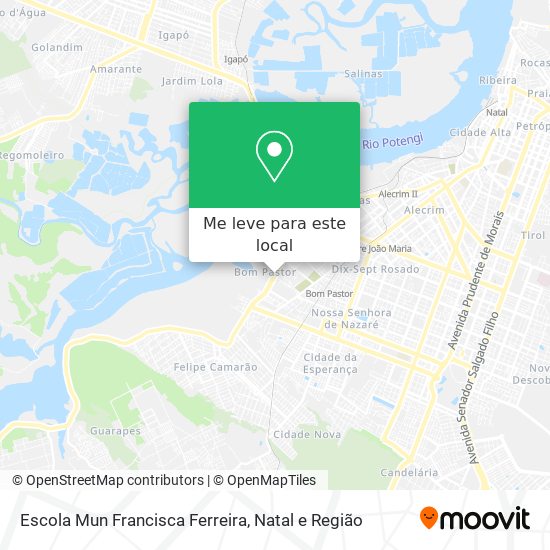 Escola Mun Francisca Ferreira mapa