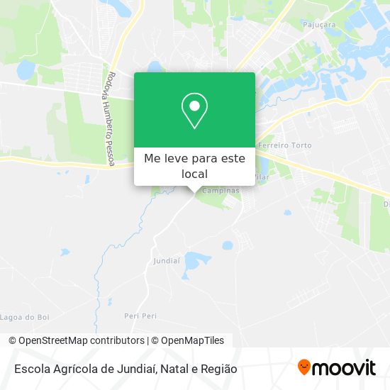 Escola Agrícola de Jundiaí mapa