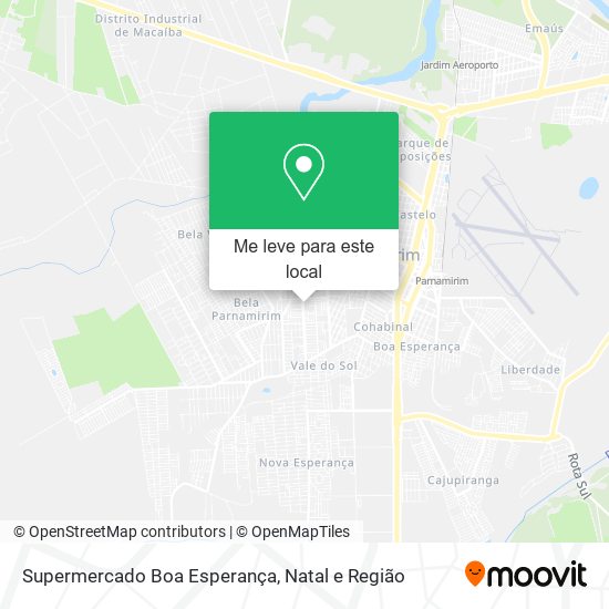 Supermercado Boa Esperança mapa