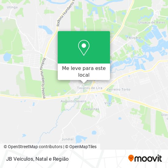 JB Veículos mapa