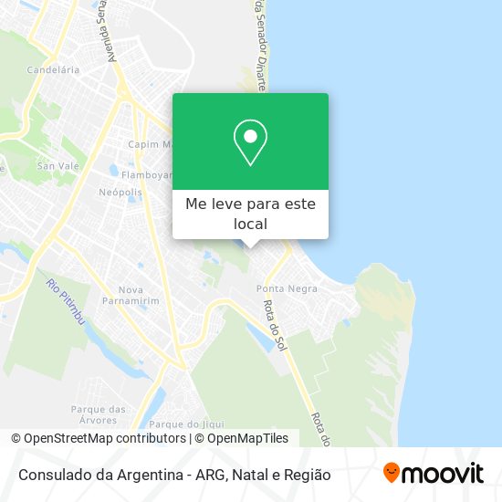 Como chegar até Consulado da Argentina - ARG em Ponta Negra de Ônibus?