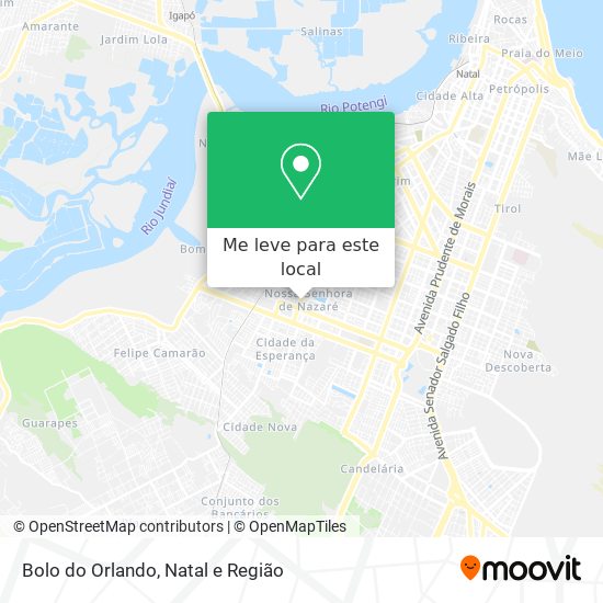 Bolo do Orlando mapa