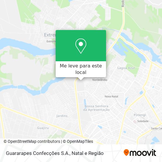 Guararapes Confecções S.A. mapa
