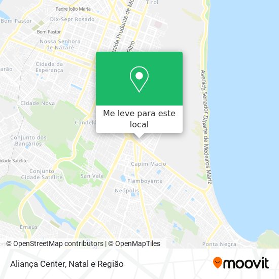 Aliança Center mapa