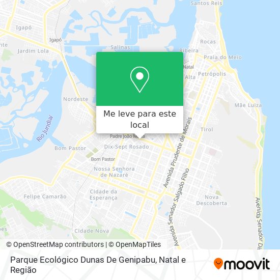 Parque Ecológico Dunas De Genipabu mapa