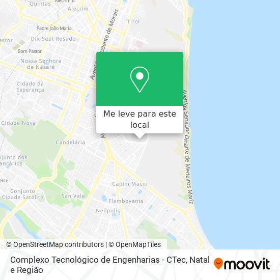 Complexo Tecnológico de Engenharias - CTec mapa