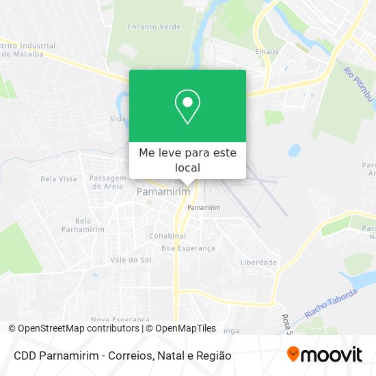 CDD Parnamirim - Correios mapa