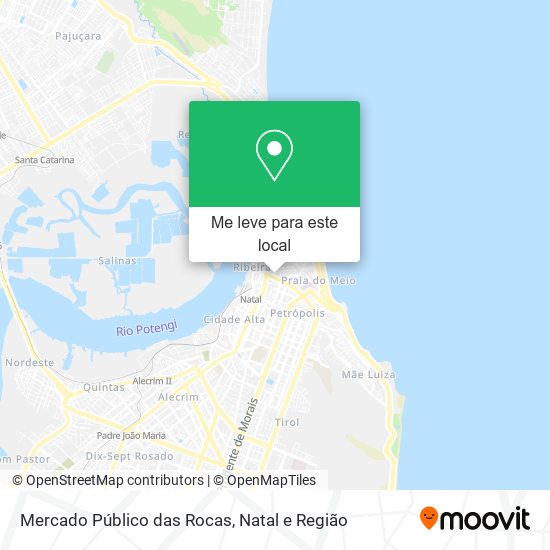 Mercado Público das Rocas mapa