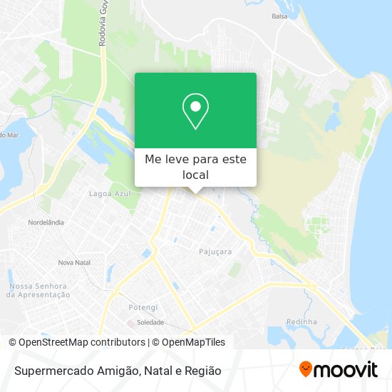Supermercado Amigão mapa