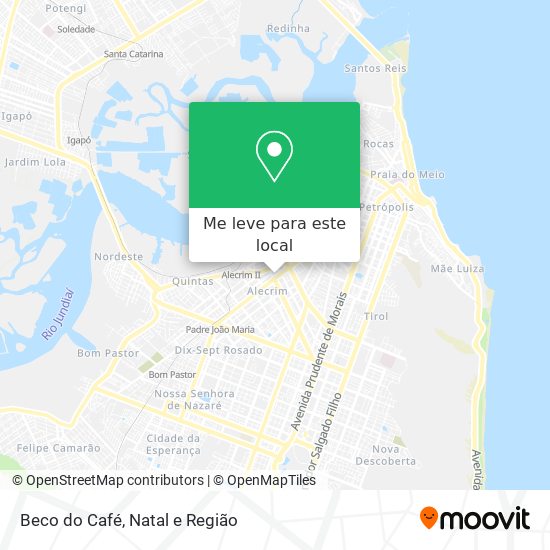 Beco do Café mapa
