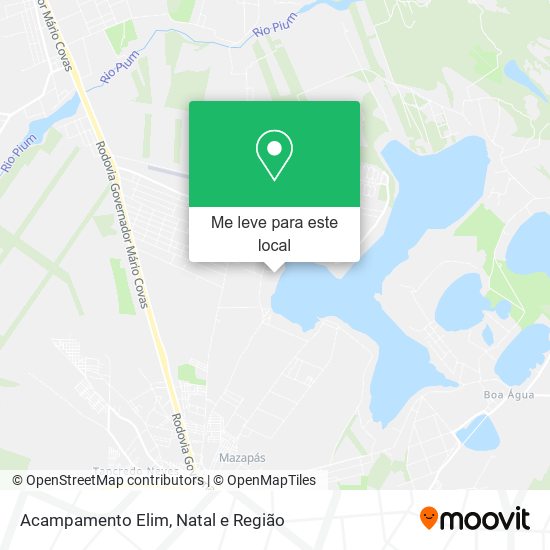 Acampamento Elim mapa