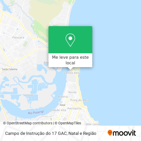 Campo de Instrução do 17 GAC mapa