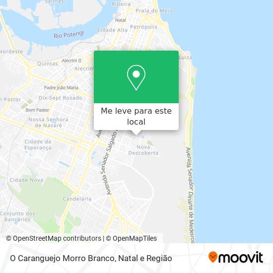 O Caranguejo Morro Branco mapa