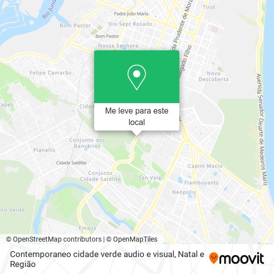 Contemporaneo cidade verde audio e visual mapa