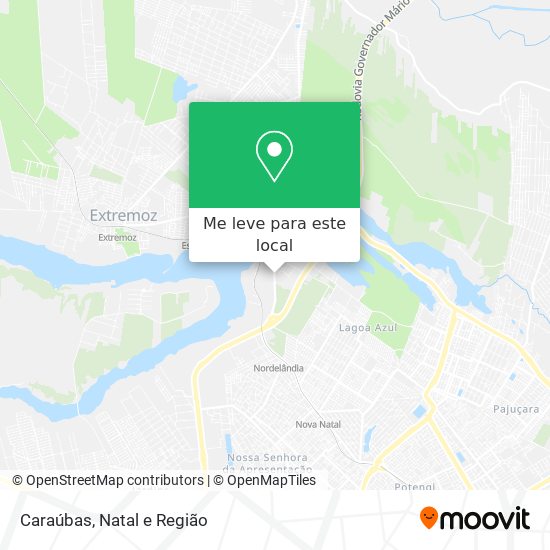 Caraúbas mapa