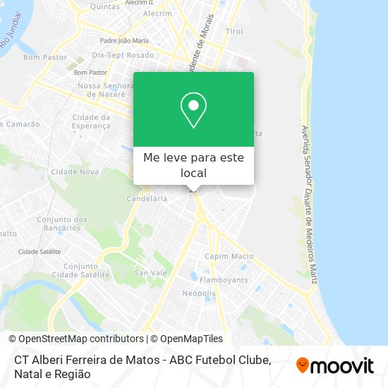 CT Alberi Ferreira de Matos - ABC Futebol Clube mapa
