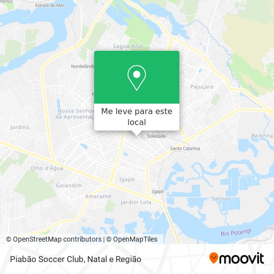 Piabão Soccer Club mapa