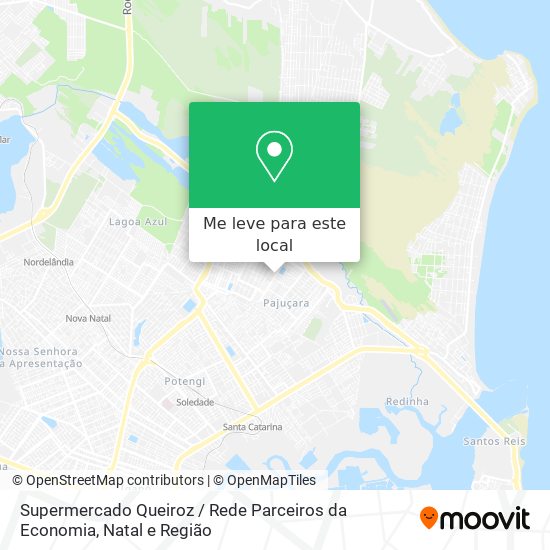 Supermercado Queiroz / Rede Parceiros da Economia mapa