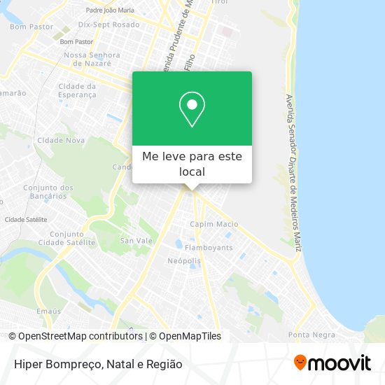 Hiper Bompreço mapa