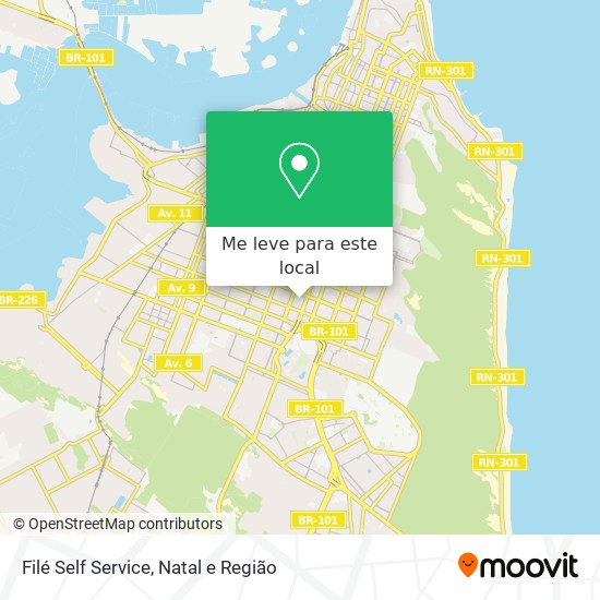 Filé Self Service mapa