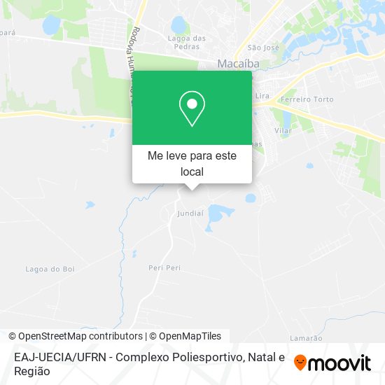 EAJ-UECIA / UFRN - Complexo Poliesportivo mapa