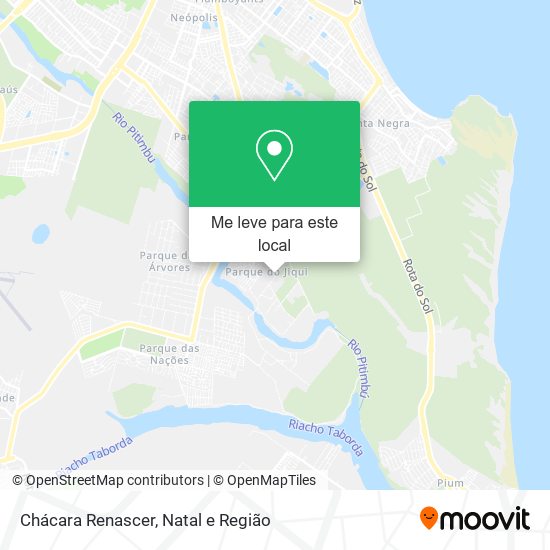 Chácara Renascer mapa