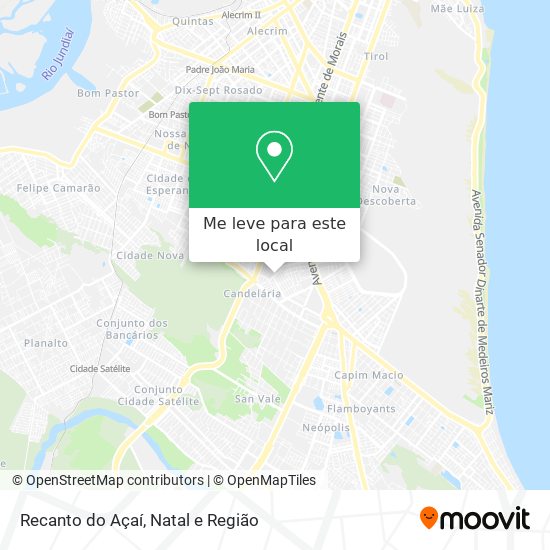 Recanto do Açaí mapa