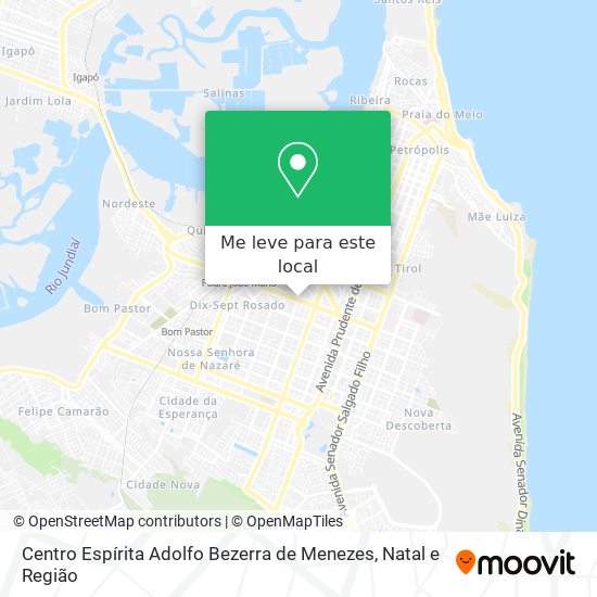Centro Espírita Adolfo Bezerra de Menezes mapa