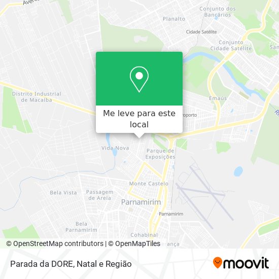 Parada da DORE mapa