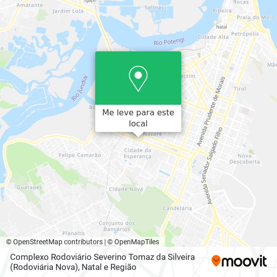 Complexo Rodoviário Severino Tomaz da Silveira (Rodoviária Nova) mapa