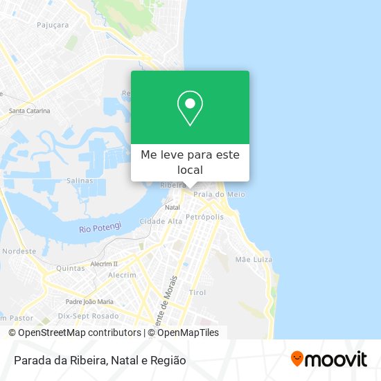 Parada da Ribeira mapa