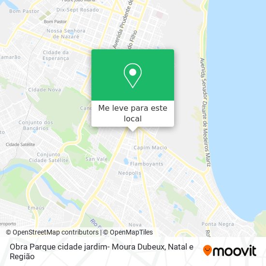 Obra Parque  cidade jardim- Moura Dubeux mapa
