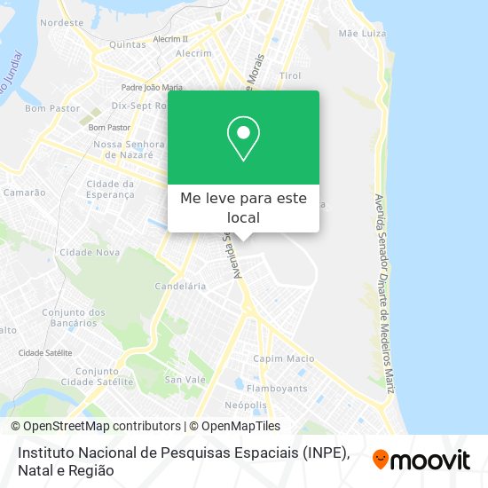 Instituto Nacional de Pesquisas Espaciais (INPE) mapa