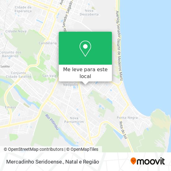 Mercadinho Seridoense. mapa