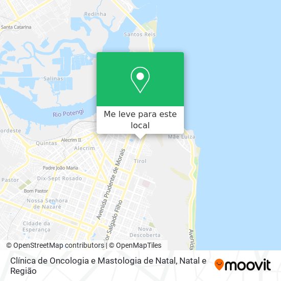 Clínica de Oncologia e Mastologia de Natal mapa