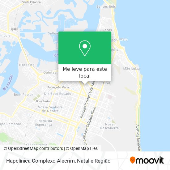 Hapclínica Complexo Alecrim mapa