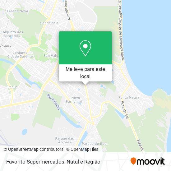 Favorito Supermercados mapa
