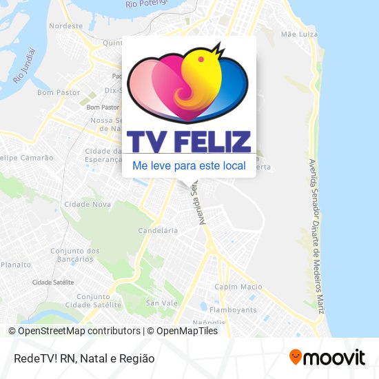 RedeTV! RN mapa