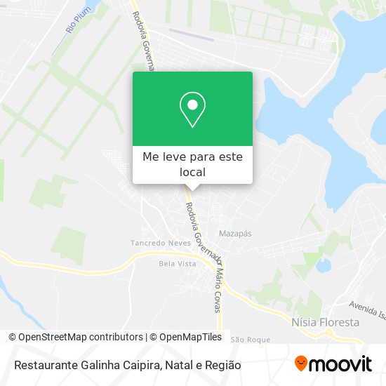 Restaurante Galinha Caipira mapa